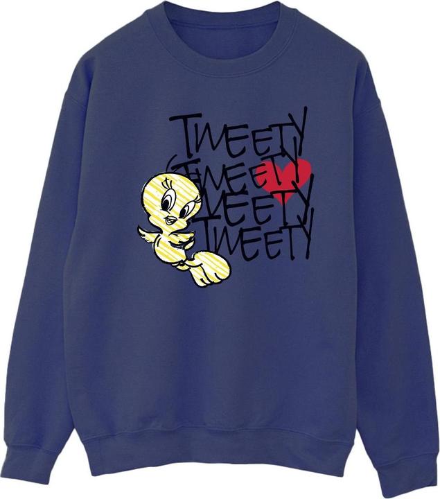 Produktbild Looney Tunes Tweety Love Heart Sweatshirt (M)