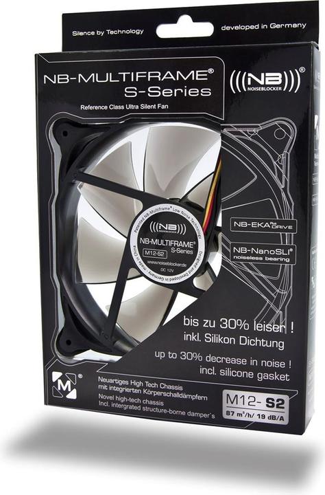 Produktbild Noiseblocker Multiframe S-Series M12-2 (120 mm, 1 x)