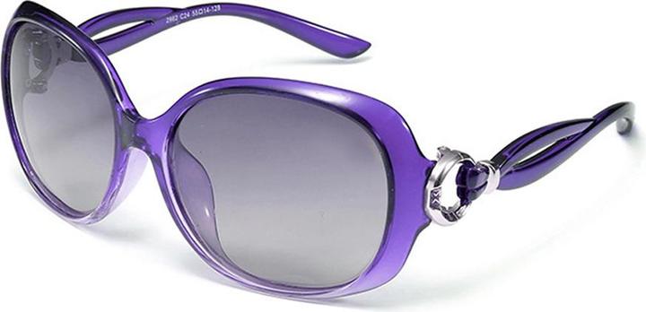 Actual product image Techsuit - Sunglasses Polarized (2962) - for Women with UV Protection, PC - Purple