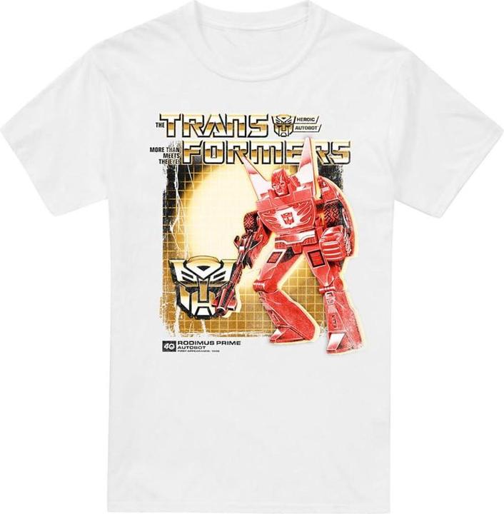 Actual product image Transformers Mens Rodimus Prime Box 40th T-Shirt (L)