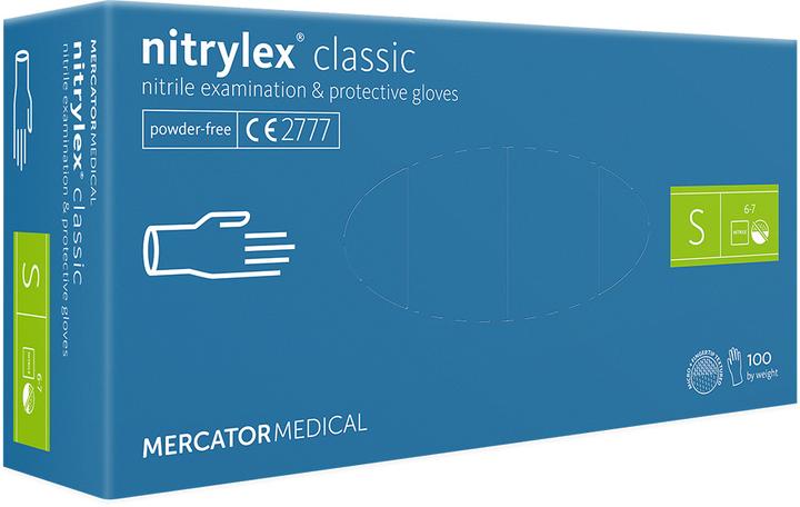 Immagine prodotto Mercator Medical Guanti monouso in nitrile nitrylex® classic (S)