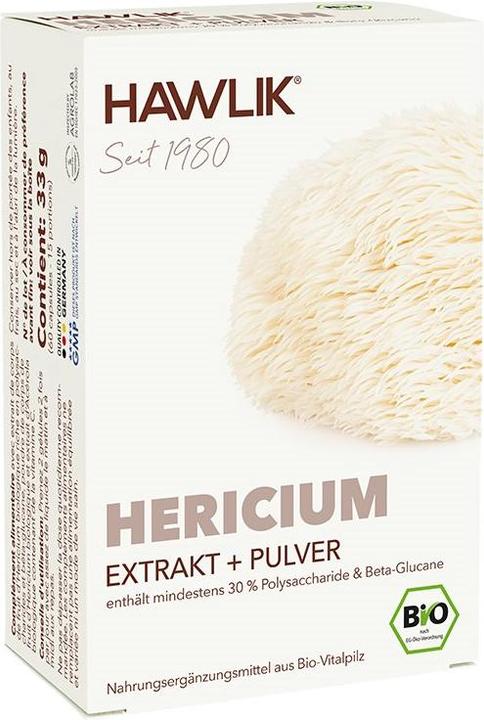Produktbild Hawlik Hericium Extrakt + Pulver Kapsel (60 Stück, Kapseln, 58 g)