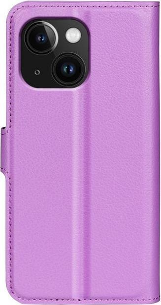 Produktbild MU Classic Litchi Leder Bookcover Series (Apple iPhone 15 Plus)