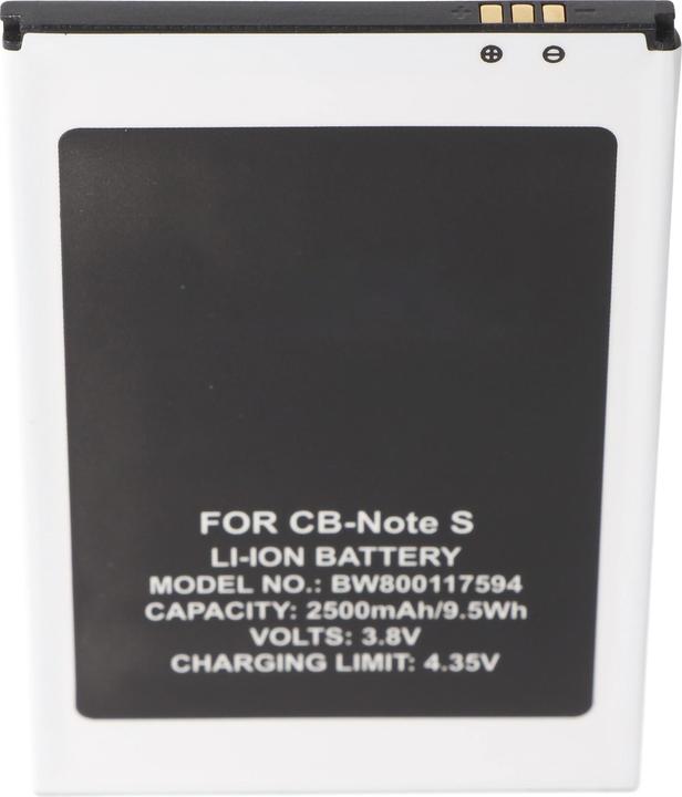 AccuCell Li-Ion battery 2500mAh 3.7 Volt for smartphone Cubot Note S, 99.3x64.9x4.4mm