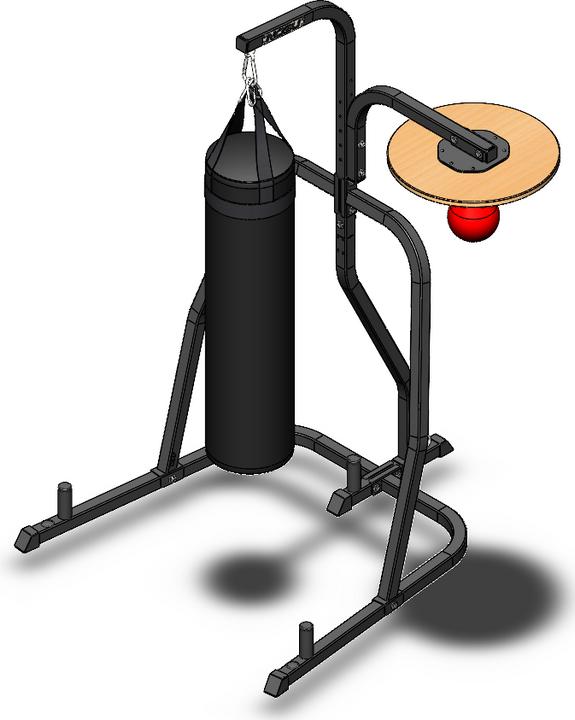 Actual product image Nobu Athletics Punching bag holder with speed bulb platform (32 kg)