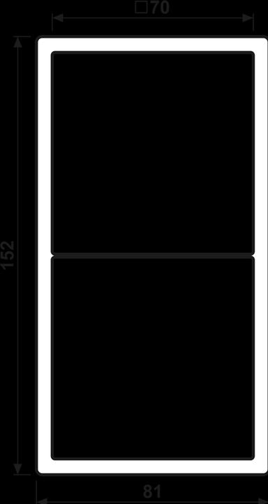 Actual product image JUNG Frame 2f LS982WWM snow white