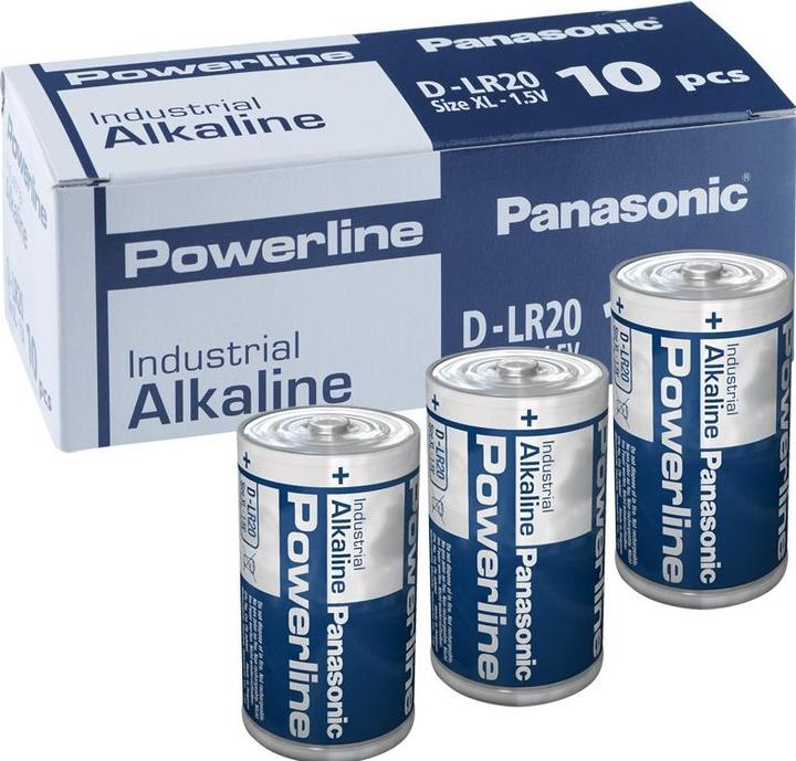 Actual product image Panasonic Powerline Industrial Alkaline (10 pcs., D)