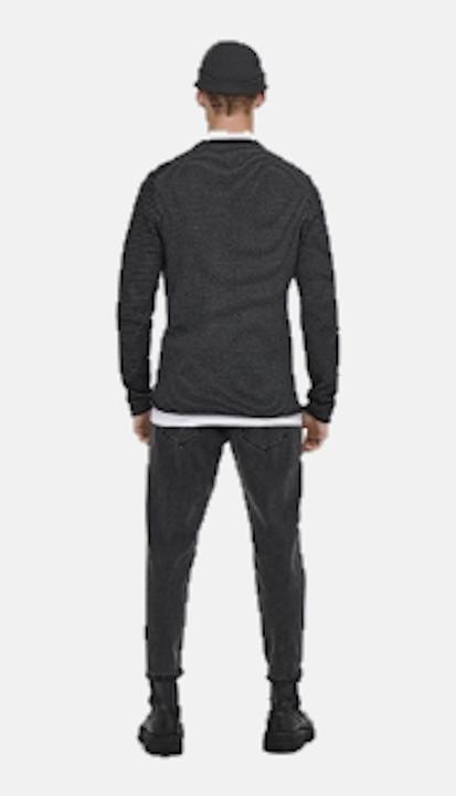 Actual product image Only & Sons Onsniguel Reg 12 Stripe Crew Knit (XXL)