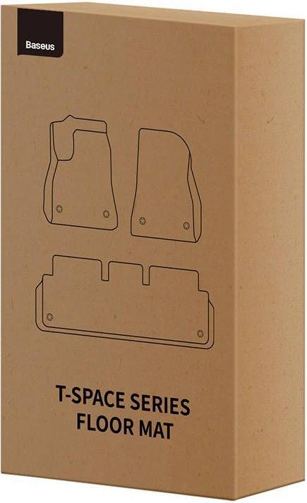 Productafbeelding Baseus 6-delige vloermat voor Tesla T-Space serie (zwart)