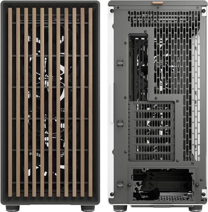 Actual product image Fractal Midi North XL RC Chalk White TG clear (ATX, Mini-ITX, mATX)