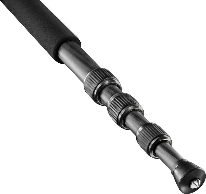 Actual product image mantona Titanium Carbon 2 in 1 Tripod, 159cm (Carbon)