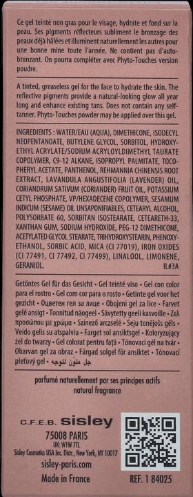 Valori nutrizionali e ingredienti Sisley Phyto-Touche Sun Glow (Cangiante, Bronzer)