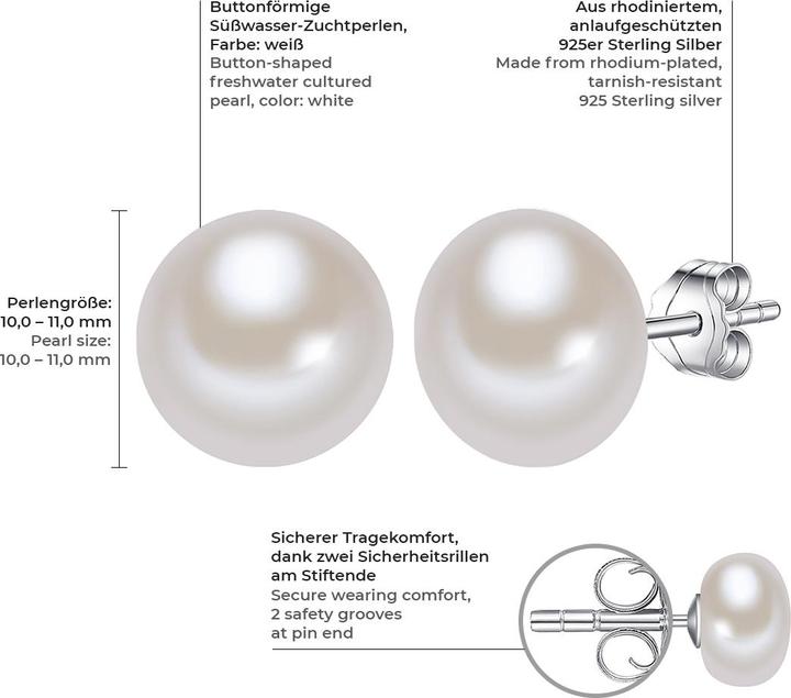 Image du produit Valero Pearls Femme argent sterling perle d'eau douce de culture argent - 3028 (Argent Sterling)