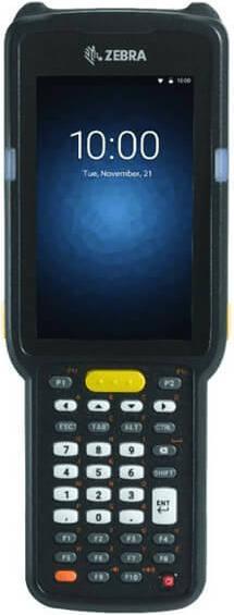 Actual product image Zebra MC9300 Freezer, 2D, SR, SE4770, BT, WLAN, NFC, 34 Key, Func. Num., Gun, IST, Android (2D barcodes, 1D barcodes)
