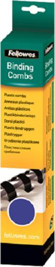 Fellowes Binder spine 12mm, 21 rings, blue, 25pcs.