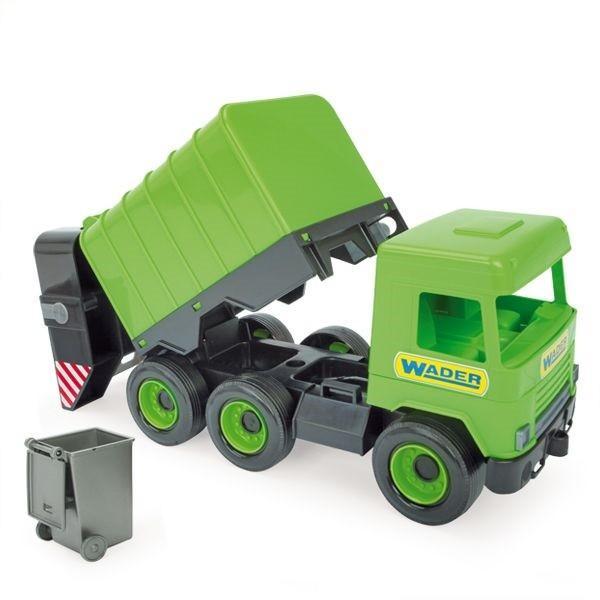 Produktbild New Ray Green Middle Truck Müllwagen im Karton