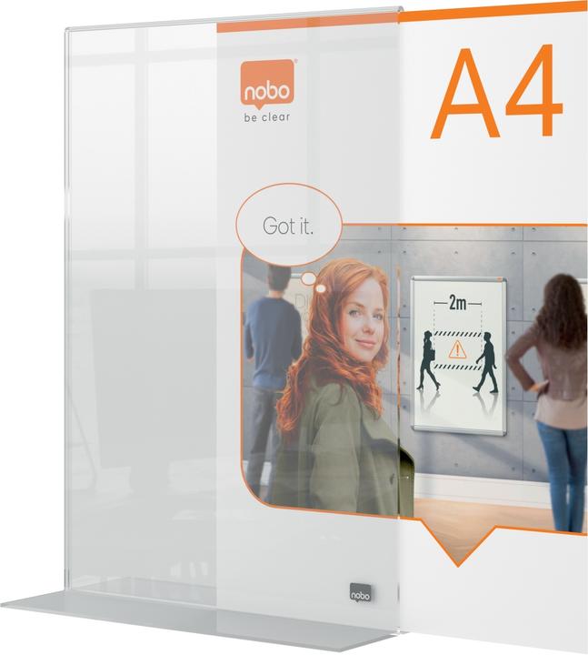 Produktbild Nobo Tischaufsteller Premium Plus Acryl (A4)