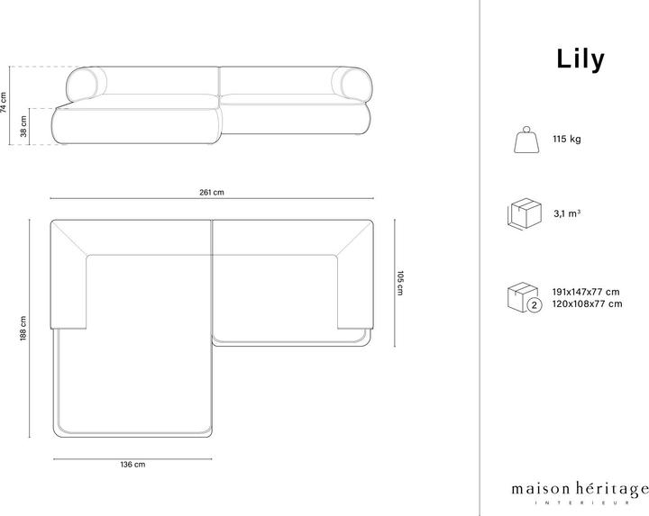 Produktbild Maison Heritage Lily (Ecksofa)