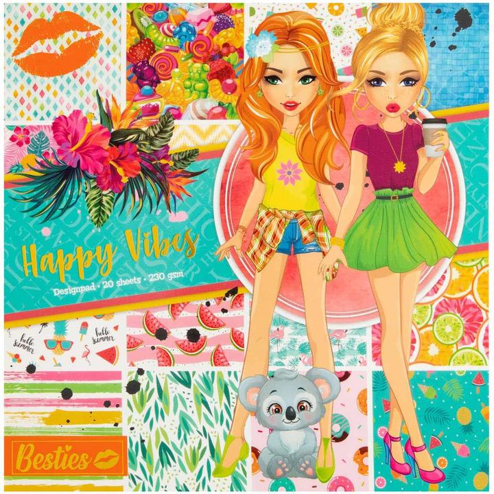 Produktbild Creative Craft Group Designblock Happy Vibes, 20 Blatt