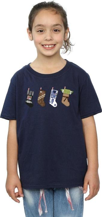 Image du produit Star Wars - T-shirt CHRISTMAS STOCKINGS - Fille (152, 158)