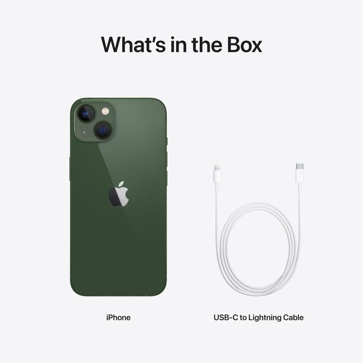 Produktbild Apple iPhone 13 (512 GB, Green, 6.10", SIM + eSIM, 12 Mpx, 5G)