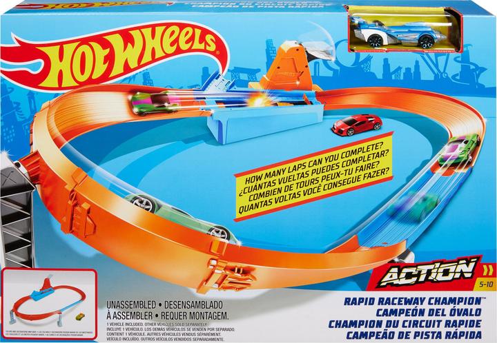 Actual product image Hot Wheels Rapid Raceway Champion Play Set