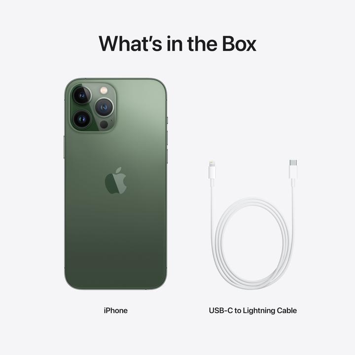 Actual product image Apple iPhone 13 Pro Max (512 GB, Alpine green, 6.70", SIM + eSIM, 12 Mpx, 5G)