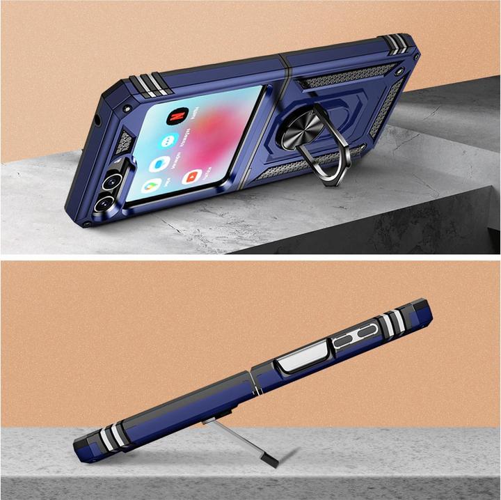 Actual product image Avizar Shockproof Mobile Phone Case with Ring Series (Samsung Galaxy Z Flip5)