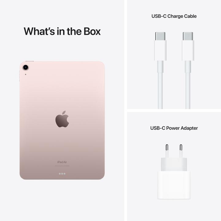 Image du produit Apple iPad Air 2022 (5. Gen) (WLAN uniquement, 10.90", 64 Go, Pink)