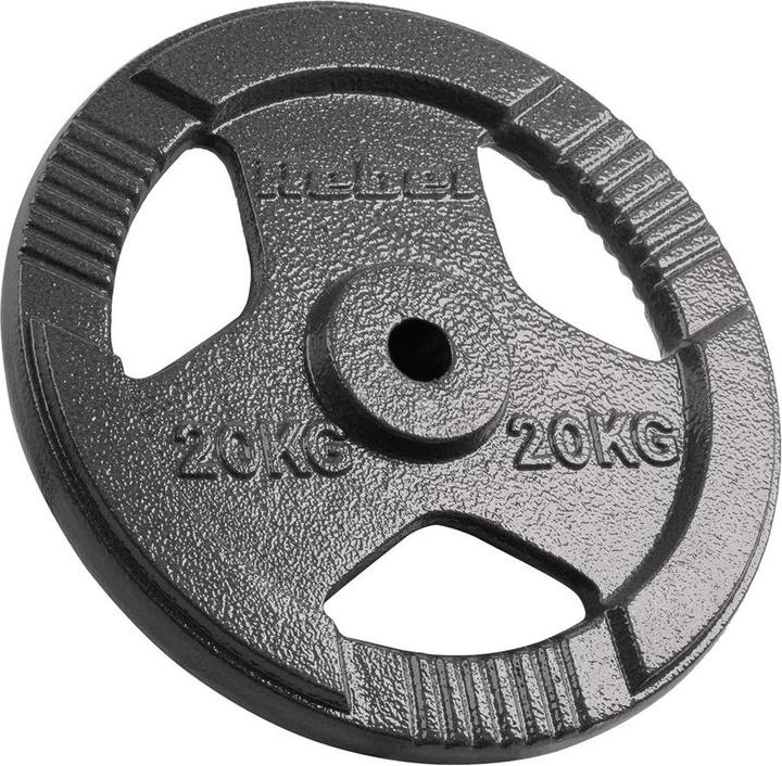 Produktbild Rebel Gewicht aus Gusseisen 20kg Bohrung 31mm Scheibe mit Griffen ACTIVE