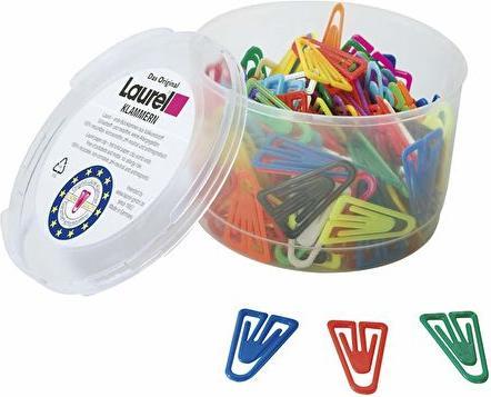Produktbild Laurel ® Büroklammer VX runde Form 35mm Polystyrol farbig sortiert 200 St./Pack. (200 x)