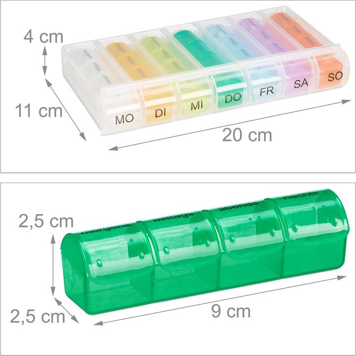 Image du produit Relaxdays Pilulier