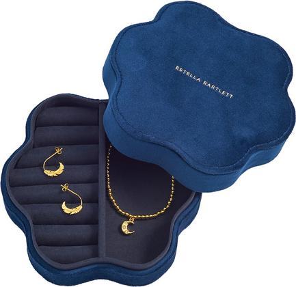 Image du produit Estella Bartlett Boîte à bijoux 'Flower' en velours marine