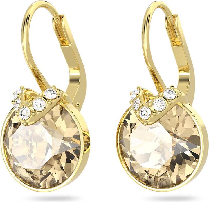 Produktbild Swarovski Bella V Drop Ohrhänger Rundschliff Gold (Swarovski Metall)