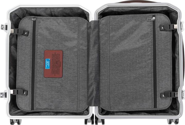 Produktbild Piquadro Ultra Slim Handgepäck Grau/Leder (37 l, Handgepäck (bis 50l))