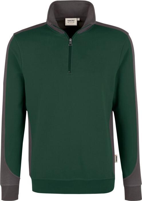 Hakro Zip-Sweatshirt Contrast Performance tanne/anthr. 5XL (5XL)