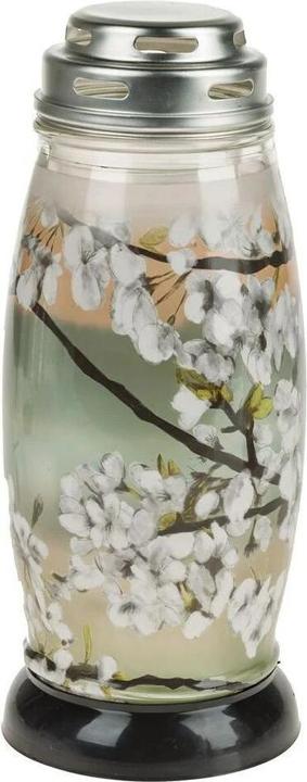 Produktbild Opiflor Grablaterne Luis Höhe 22 cm, in Weiss/Grün (9.5 x 9.5 x 23 cm, 1 x)