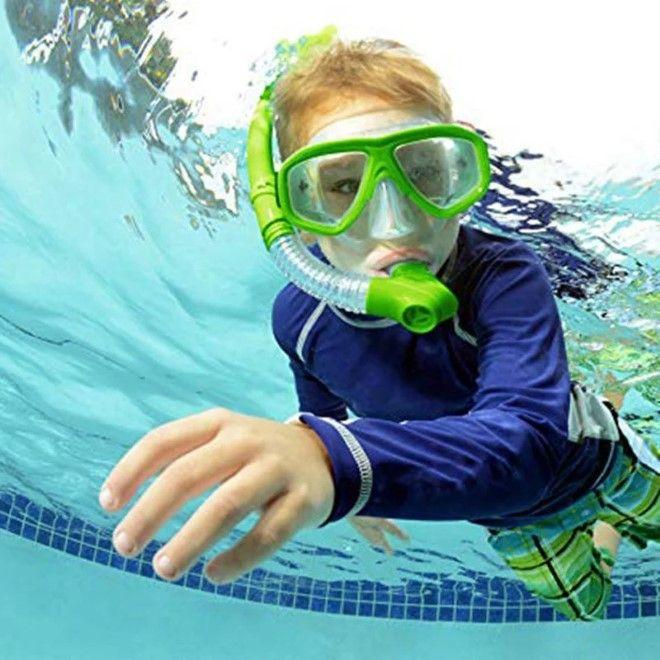 Actual product image MU Classic Kids Dive Series diving goggles and snorkel