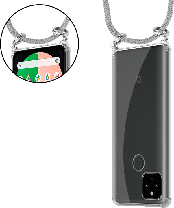 Produktbild Cadorabo TPU Handy Kette SILBER Cover