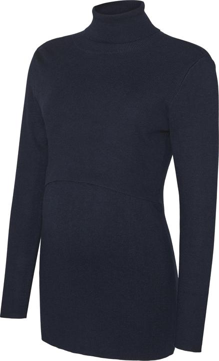 Mamalicious Rollkragen Gerippte Ärmelbündchen Pullover Gestricktes Oberteil
