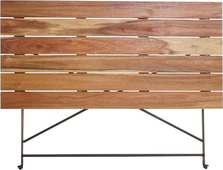 Image du produit Swisshandel24 Table de jardin de bière, table de jardin pliante, qualité gastronomique Acacia certifié FSC (120 cm)