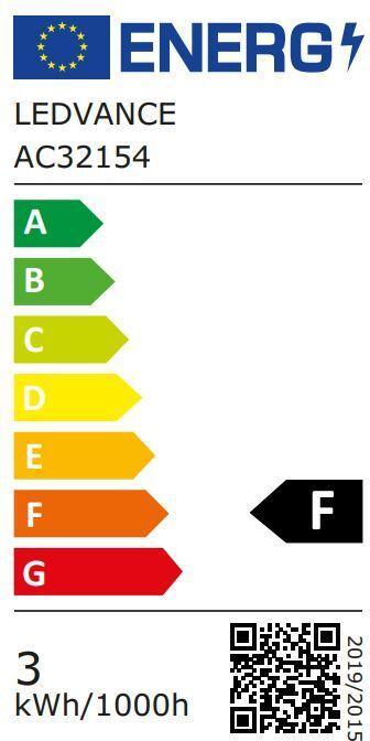 Energy Label Osram Special T26 (E14, 2.30 W, 200 lm, 1 x, F)
