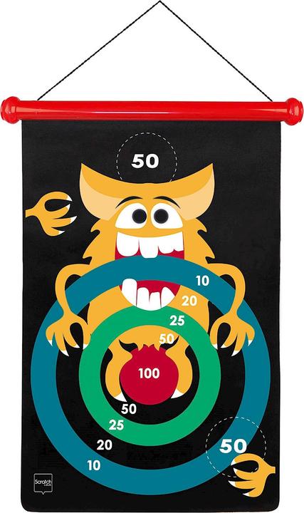 Actual product image Scratch Magnet dart game Crazy monsters large (English)