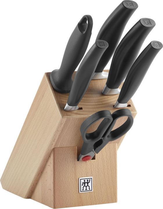 Produktbild Zwilling Messerserie FIVE STAR Messerblock schräg bestückt 7-teilig