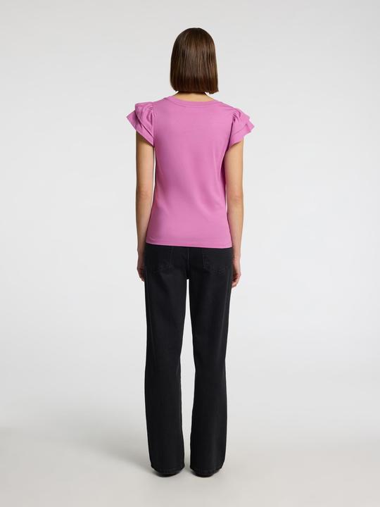 Actual product image Selected Femme Kurzarm Oberteil mit Rüschen (S)