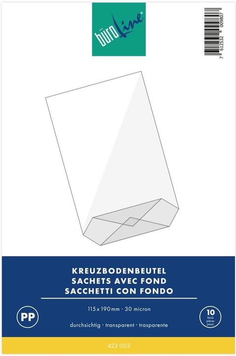 BüroLine Kreuzboden Beutel (Geschenktüte, 10 x)