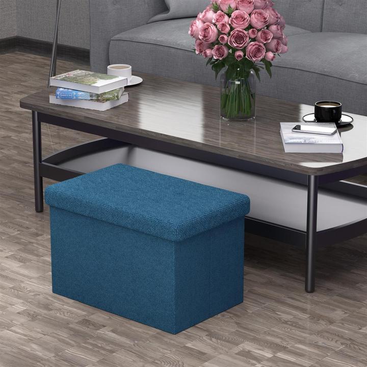 Actual product image Intirilife Bench 49x30x30 cm OCEAN BLUE (30.49 cm)