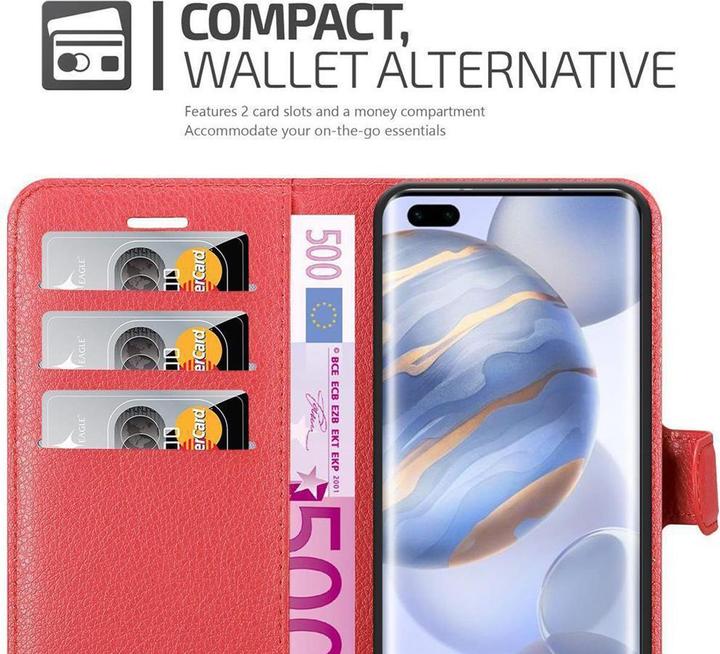 Actual product image Cadorabo Book with stand function cover (Honor 30 Pro+)
