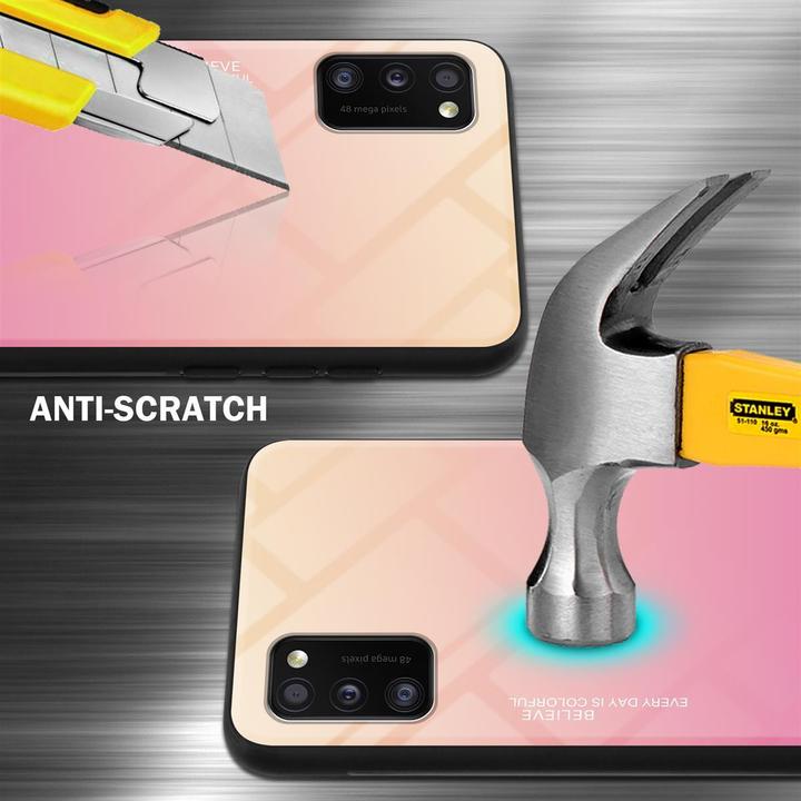 Actual product image Cadorabo TPU 2 colors glass cover (Samsung Galaxy A41)