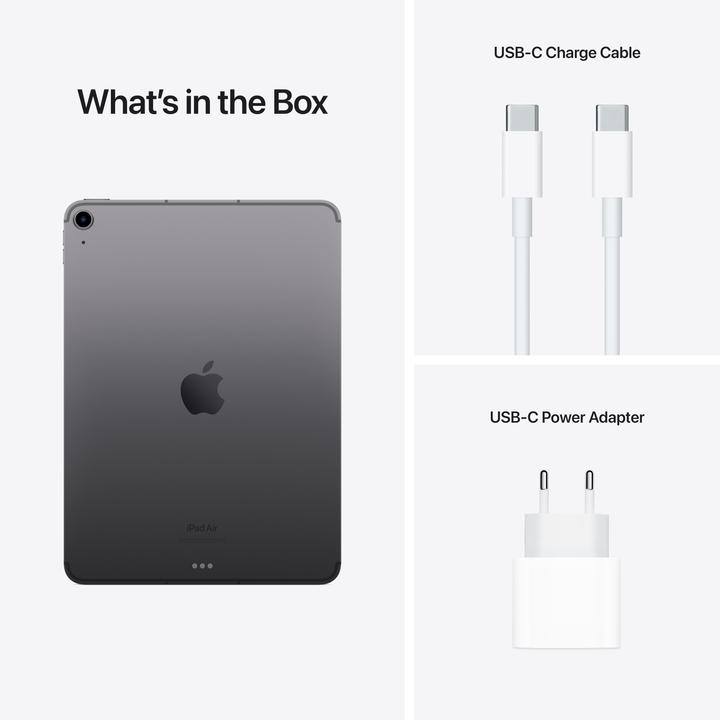 Image du produit Apple iPad Air 2022 (5. Gen) (5G, 10.90", 256 Go, Space grey)